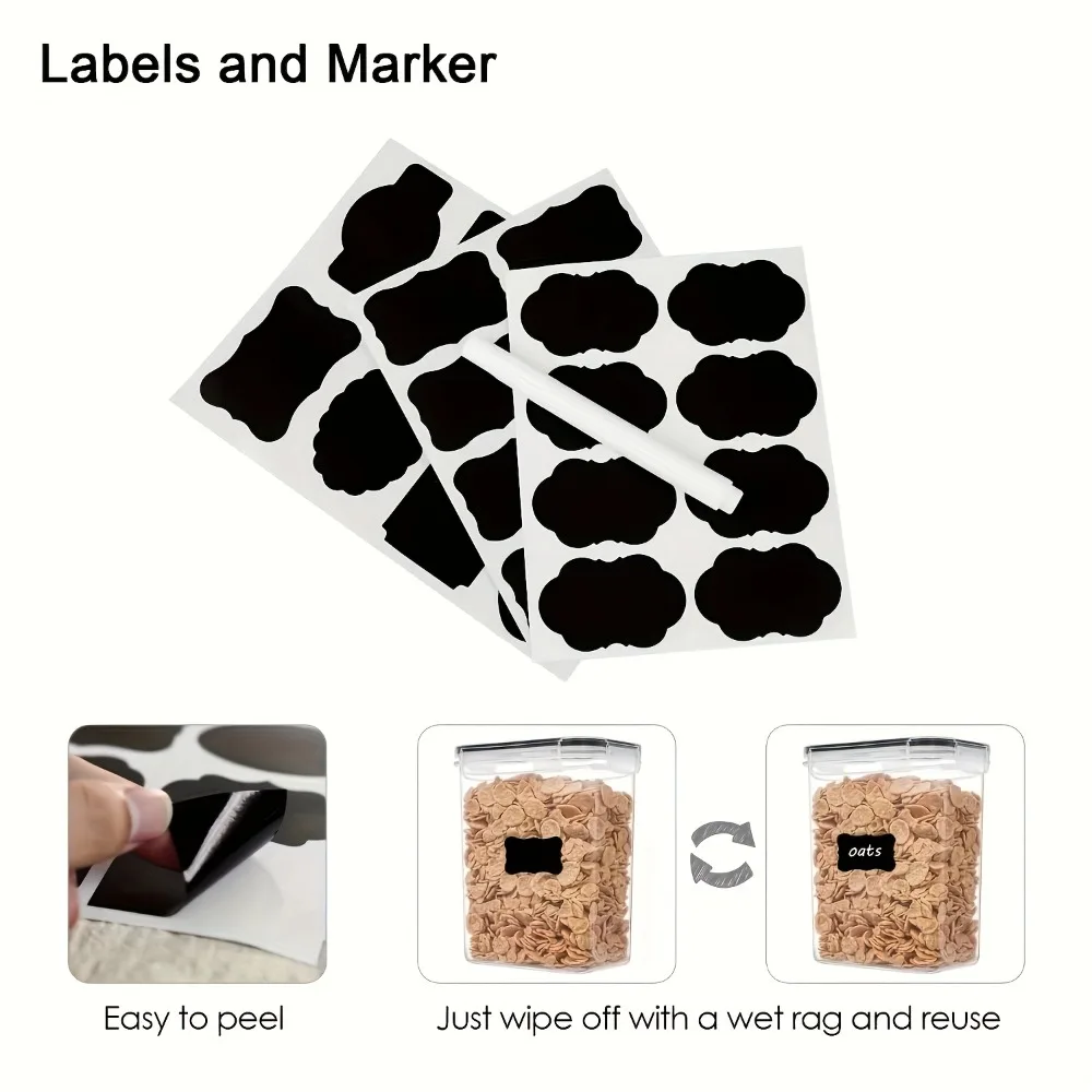 12 szczelnych pojemników z pokrywkami bez BPA 🧂