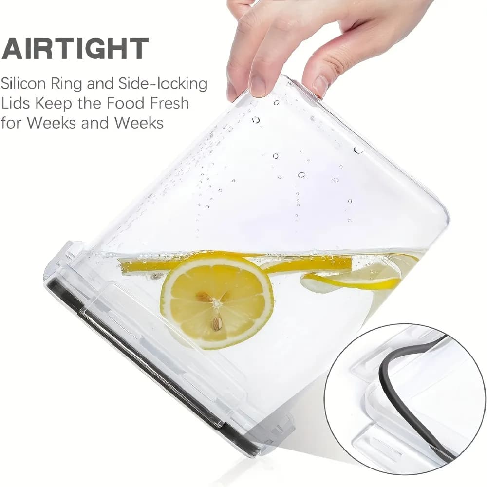 12 szczelnych pojemników z pokrywkami bez BPA 🧂