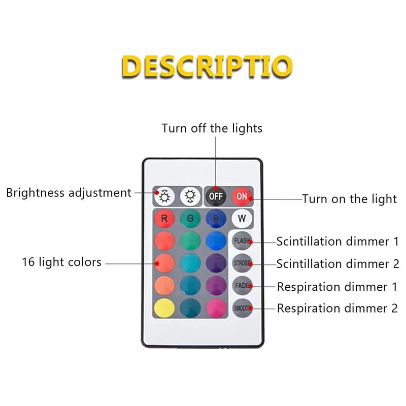 Projektor fal oceanu 16 kolorów, efekt aurora 🌊